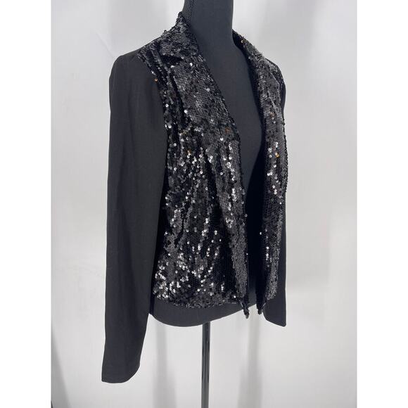 Savanna Jane Black Sequined Jacket (B48#4) - Picture 10 of 10